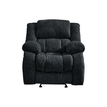 Global Furniture Usa Transitional Zaftig Fabric U250 Ebony Glider Recliner 2359